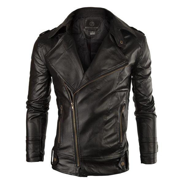 leather jacket men 2018 winter new leather jacket slim locomotive spring autumn casual men coat chaqueta de cuero para hombre, Black
leather jacket men 2018 winter new leather jacket slim locomotive spring autumn casual men coat chaqueta de cuero para hombre, Black
