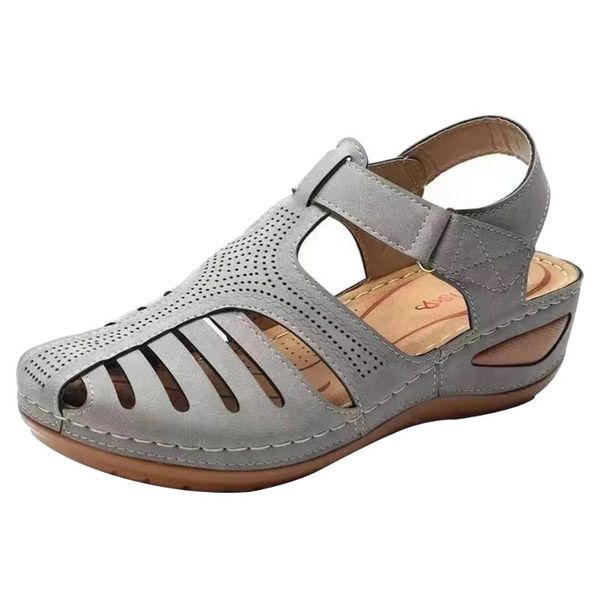soft sole beach fashion street shoes pu leather closed toe summer women sandals round toecap casual hollowed out ankle strap, Black
soft sole beach fashion street shoes pu leather closed toe summer women sandals round toecap casual hollowed out ankle strap, Black