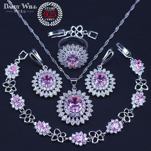 princess pink sunflower silver 925 costume jewelry sets for women pendants earrings ring bracelet christmas gift, Slivery;golden
princess pink sunflower silver 925 costume jewelry sets for women pendants earrings ring bracelet christmas gift, Slivery;golden