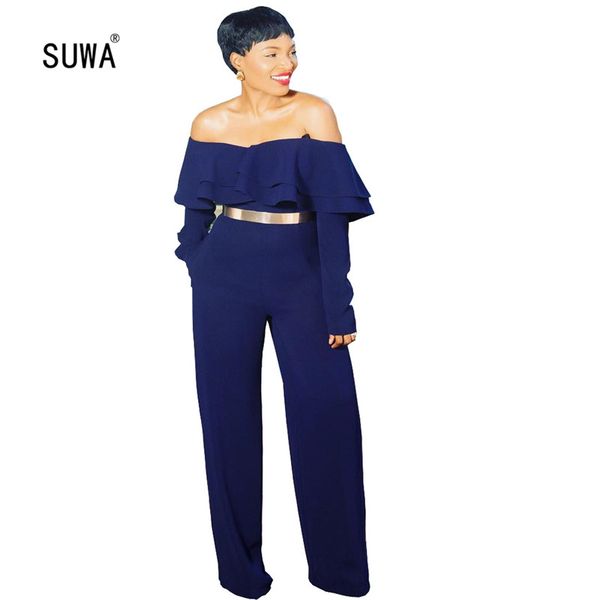 deep blue high waist women jumpsuit fashion office lady slash neck ruffles side long rompers pencil catsuit with pocket, Black;white
deep blue high waist women jumpsuit fashion office lady slash neck ruffles side long rompers pencil catsuit with pocket, Black;white