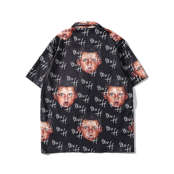 2019 mens summer fashion shirts casual short sleeve beach loose casual polyester print blouse l0411, White;black
2019 mens summer fashion shirts casual short sleeve beach loose casual polyester print blouse l0411, White;black