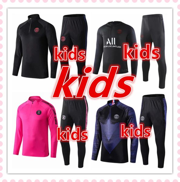 2019 2020 new p g kid occer track uit kit 19 20 pari mbappe urvêtement de football training uit track uit jogging chandal futbol, Black;red 
2019 2020 new p g kid occer track uit kit 19 20 pari mbappe urvêtement de football training uit track uit jogging chandal futbol, Black;red