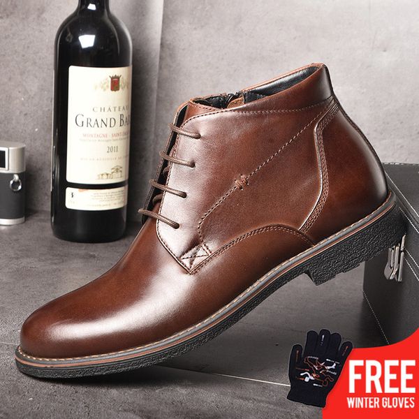 osco genuine leather men boots autumn winter ankle boots fashion footwear lace up shoes men business casual high men shoes mx190819, Black
osco genuine leather men boots autumn winter ankle boots fashion footwear lace up shoes men business casual high men shoes mx190819, Black