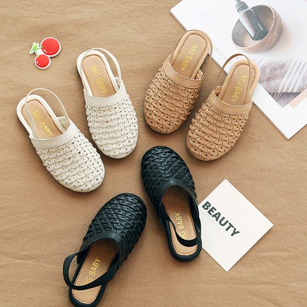summer girls rome pu leather sandal baby girl kids shoes princess vintage woven children's beach shoes breathable light slippers, Black
summer girls rome pu leather sandal baby girl kids shoes princess vintage woven children's beach shoes breathable light slippers, Black