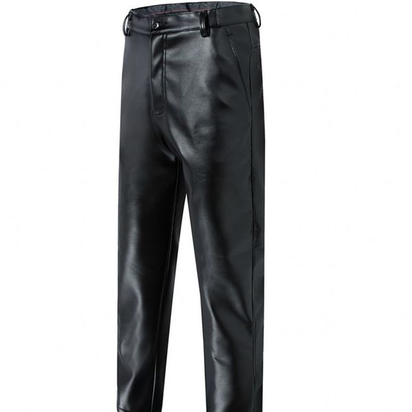 winter velvet thickening soft pu leather mens full length pants plus size 29-42 high waist male loose smart casual warmtrousers, Black
winter velvet thickening soft pu leather mens full length pants plus size 29-42 high waist male loose smart casual warmtrousers, Black