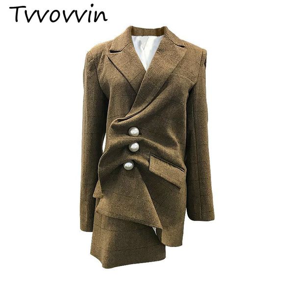 tvvovvin women coat suit coats pearl irregular striped women blazers jackets black white khaki long blazer coats c029, White;black
tvvovvin women coat suit coats pearl irregular striped women blazers jackets black white khaki long blazer coats c029, White;black