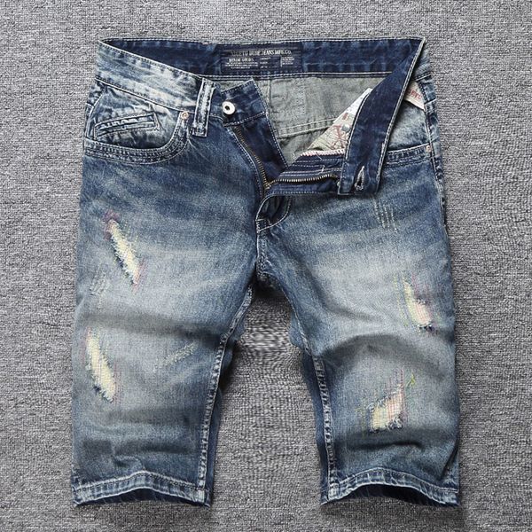 2019 new summer fashion men jeans shorts ripped jeans for men denim shorts brand street youth casual beach, Blue
2019 new summer fashion men jeans shorts ripped jeans for men denim shorts brand street youth casual beach, Blue