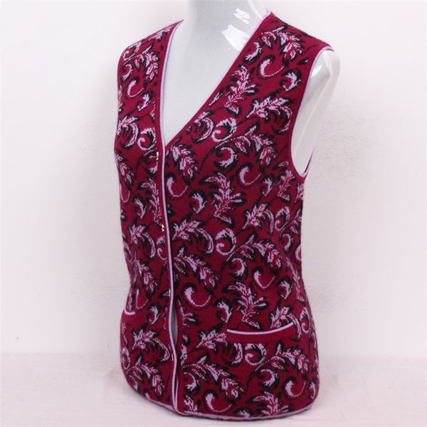 100%goat cashmere elegant jacquard thick knit women fashion sleeveless vest sweater red 2color s/5xl, Black;white
100%goat cashmere elegant jacquard thick knit women fashion sleeveless vest sweater red 2color s/5xl, Black;white