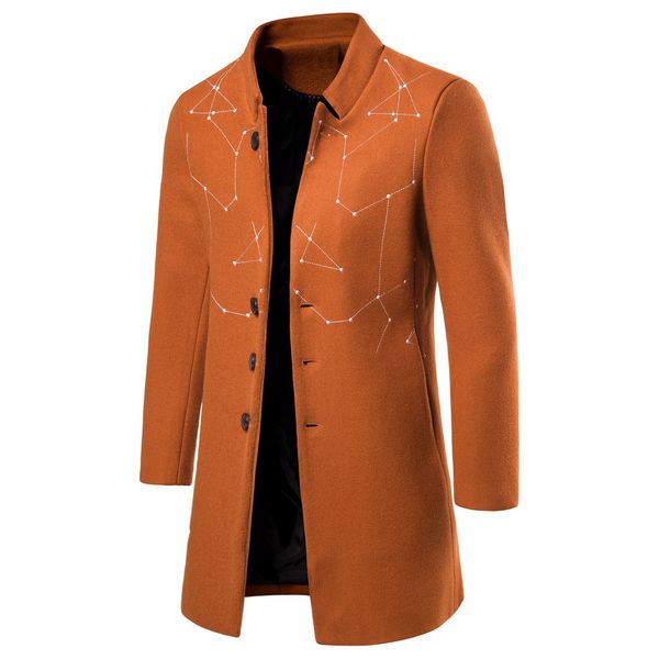 autumn 2019 foreign trade explosion models embroidery men in long woolen coat casual windbreaker jacket, Black
autumn 2019 foreign trade explosion models embroidery men in long woolen coat casual windbreaker jacket, Black