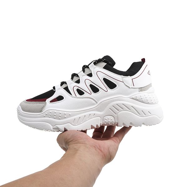 women fashion casual sneakers ladies chunky platform sneakers vulcanize shoes woman lace-up mesh breathable dad shoes wzd, Black 
women fashion casual sneakers ladies chunky platform sneakers vulcanize shoes woman lace-up mesh breathable dad shoes wzd, Black