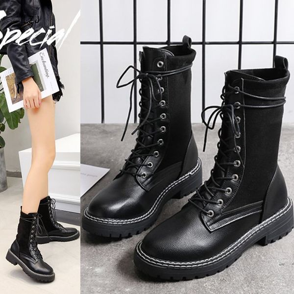 lzj high platform ankle boots for women fashion cross tied pu leather boots femme thick bottom hidden heels zapatos de mujer, Black
lzj high platform ankle boots for women fashion cross tied pu leather boots femme thick bottom hidden heels zapatos de mujer, Black