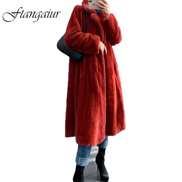 ftangaiur 2019 winter import velvet coat with fur hood solid loss mink coat women's x-long natural real coats, Black
ftangaiur 2019 winter import velvet coat with fur hood solid loss mink coat women's x-long natural real coats, Black