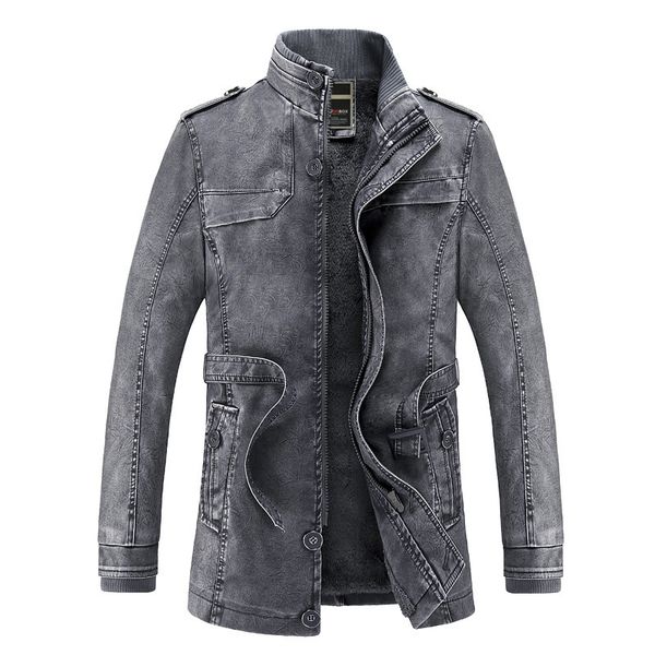 men's fur & faux 2021 men leather coat long winter jacket mens warm outwear fashion slim pu male thick fleece jackets, Black
men's fur & faux 2021 men leather coat long winter jacket mens warm outwear fashion slim pu male thick fleece jackets, Black