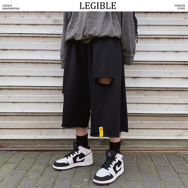legible summer japanese pants men casual loose streetwear solid harem pants male hip hop korean calf-length, Black
legible summer japanese pants men casual loose streetwear solid harem pants male hip hop korean calf-length, Black