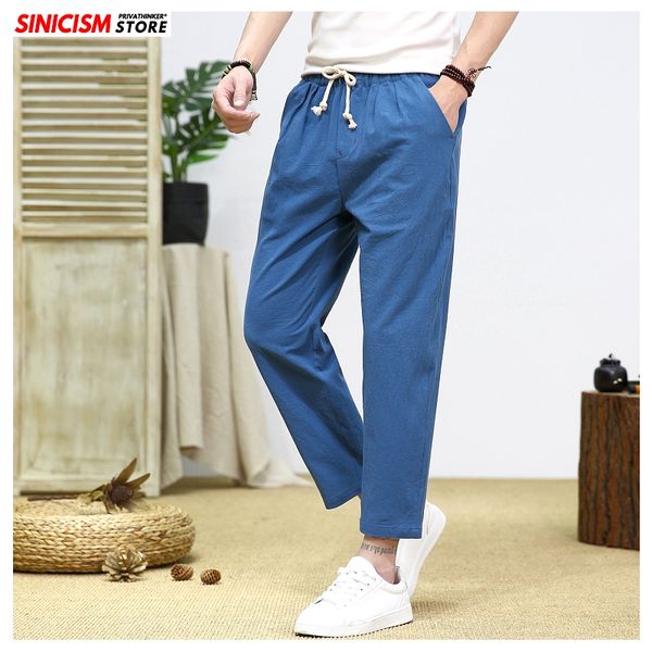 sinicism store men summer colorful harem pants men oversize joggers 2020 male loose ankle-length pants cotton linen 5xl bottoms, Black 
sinicism store men summer colorful harem pants men oversize joggers 2020 male loose ankle-length pants cotton linen 5xl bottoms, Black