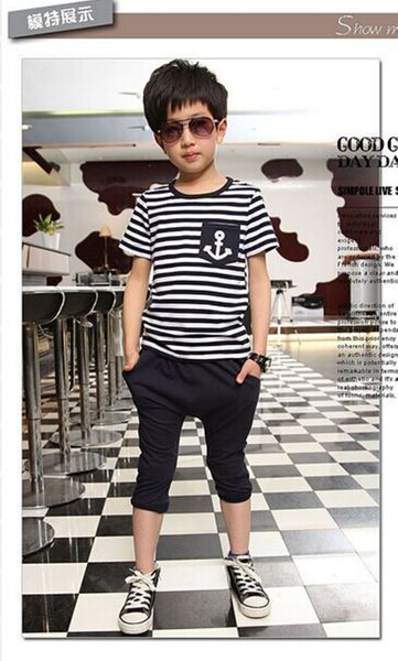 Kids Toddler Baby Boy Summer Outfits Striped Anchor Tops +Half Pant 2Pcs Set
Kids Toddler Baby Boy Summer Outfits Striped Anchor Tops +Half Pant 2Pcs Set