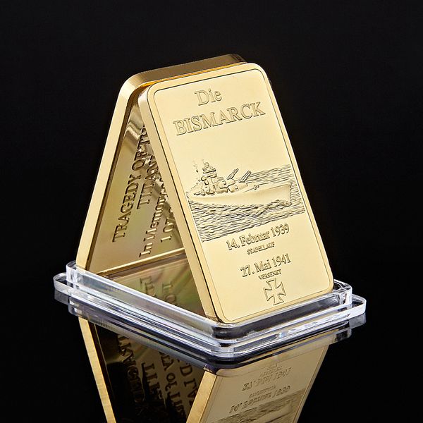 german die bismarck battleship gold bar germany navy deutsche marine metal challenge coin
german die bismarck battleship gold bar germany navy deutsche marine metal challenge coin
