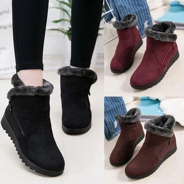 monerffi women snow boots winter boots plush zippers warm flat ankle suede 2019 winter shoes woman bota feminina, Black
monerffi women snow boots winter boots plush zippers warm flat ankle suede 2019 winter shoes woman bota feminina, Black