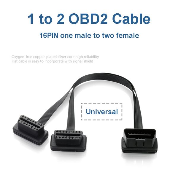 16pin obd2 cable 1 male 2 female obd2 extension cable obd ii connector diagnostic for diagnostic tool elm327
16pin obd2 cable 1 male 2 female obd2 extension cable obd ii connector diagnostic for diagnostic tool elm327