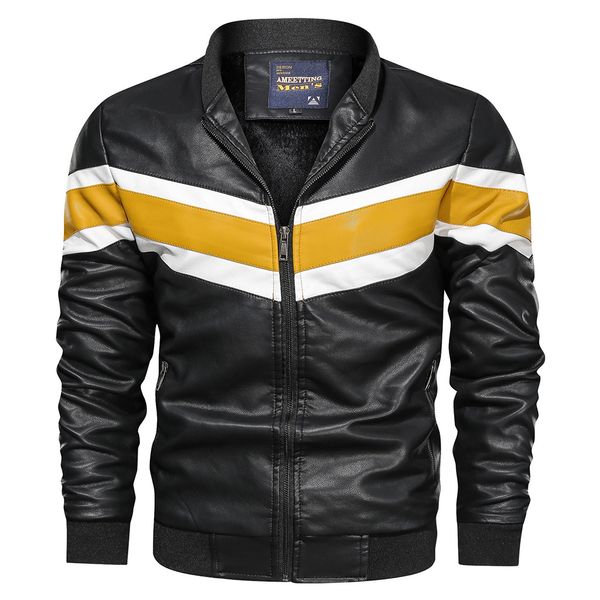 jacket men's autumn winter bomber jacket vintage zipper stand collar solid imitation leather coat jaqueta chaqueta hombre, Black;brown
jacket men's autumn winter bomber jacket vintage zipper stand collar solid imitation leather coat jaqueta chaqueta hombre, Black;brown