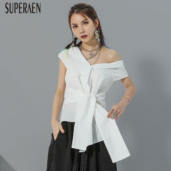 superaen new 2020 spring and summer shirts women korean style wild cotton ladies blouses and bow irregular women clothing, White
superaen new 2020 spring and summer shirts women korean style wild cotton ladies blouses and bow irregular women clothing, White