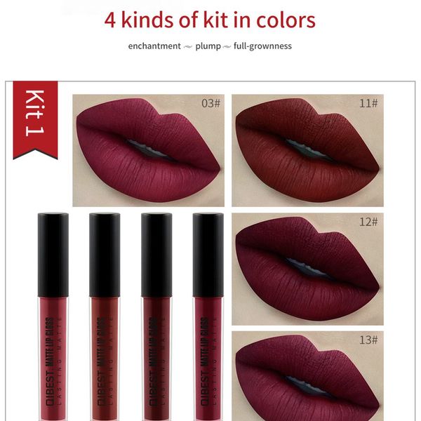 4 pcs/set matte lipstick non-stick cup lip kit long lasting lip stick cosmetics liquid long-wearing makeup tool
4 pcs/set matte lipstick non-stick cup lip kit long lasting lip stick cosmetics liquid long-wearing makeup tool