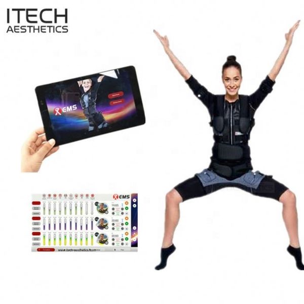 wireless ems training machine body fitness suit jacket vest xbody muscle stimulation equipment pad control sport club gym indoor outdoors
wireless ems training machine body fitness suit jacket vest xbody muscle stimulation equipment pad control sport club gym indoor outdoors