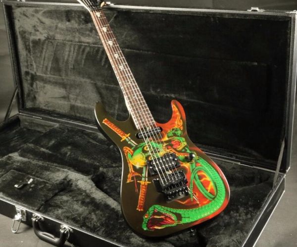 custom shop skulls & snakes george lynch signature electric guitar floyd rose tremolo bridge, locking nut, black hardware, sh pickups
custom shop skulls & snakes george lynch signature electric guitar floyd rose tremolo bridge, locking nut, black hardware, sh pickups