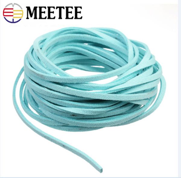 meetee 5pcs(1pc=4.5m) 2.7*1.5mm leather cords double velvet bags bracelet jewelry decoration woven rope bd254, Black;white
meetee 5pcs(1pc=4.5m) 2.7*1.5mm leather cords double velvet bags bracelet jewelry decoration woven rope bd254, Black;white