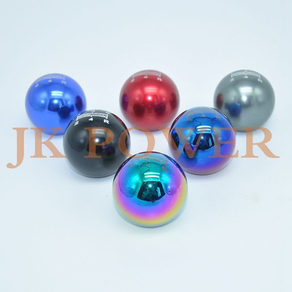 jk mugen 5 speed 6 speed universal neo chrome blueing spherical round aluminum 50mm gear shift knob
jk mugen 5 speed 6 speed universal neo chrome blueing spherical round aluminum 50mm gear shift knob