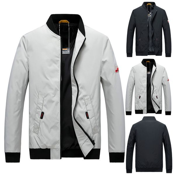 2019 men oversize classic bomber jackets men's autumn winter casual pure color stand collar zipper outdoor sport coat, Black;brown
2019 men oversize classic bomber jackets men's autumn winter casual pure color stand collar zipper outdoor sport coat, Black;brown