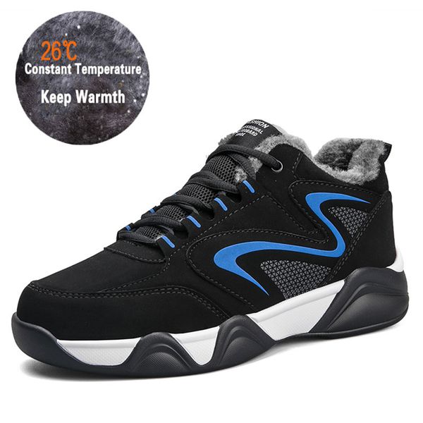 men boots anti-skidding leather shoes men popular comfy ankle boots winter warm short plush snow boots durable outsole, Black
men boots anti-skidding leather shoes men popular comfy ankle boots winter warm short plush snow boots durable outsole, Black