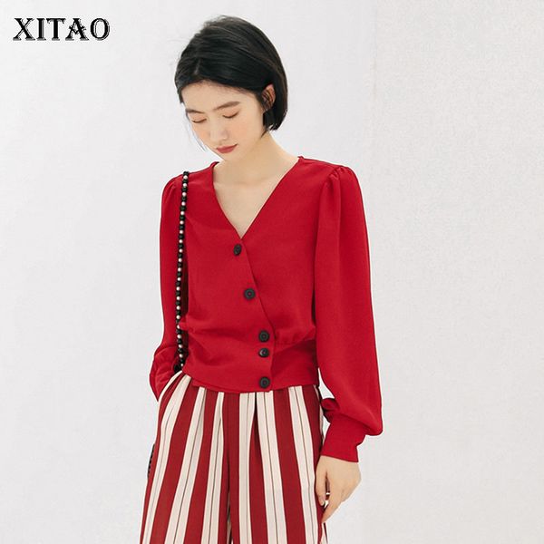 xitao pleated sheath blouse fashion new women 2020 spring full sleeve elegant small fresh dingle breast casual shirt dmy3621, White
xitao pleated sheath blouse fashion new women 2020 spring full sleeve elegant small fresh dingle breast casual shirt dmy3621, White