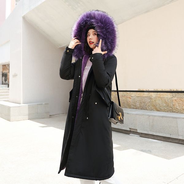 autumn and winter new style women coat korean-style slim fit long large fur collar plus velvet over-the-knee thick down cotton c, Blue;black
autumn and winter new style women coat korean-style slim fit long large fur collar plus velvet over-the-knee thick down cotton c, Blue;black