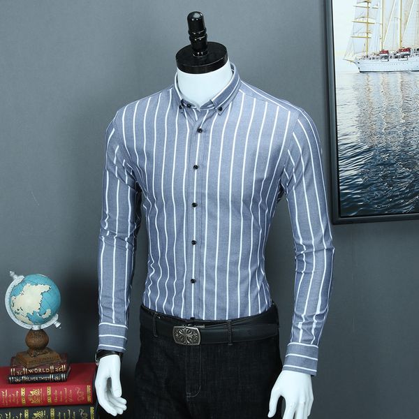 men's long sleeve vertical striped button down dress shirt smart casual standard-fit high-quality pure cotton work office shirts, White;black
men's long sleeve vertical striped button down dress shirt smart casual standard-fit high-quality pure cotton work office shirts, White;black