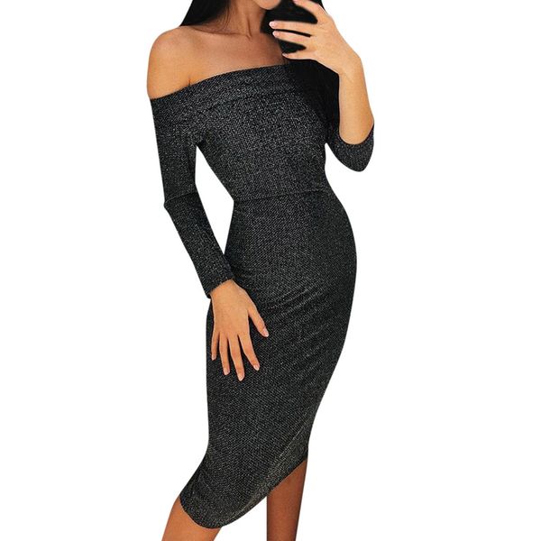 2019 new fashion summer dress women's bodycon dresses solid off shoulder long sleeve party slim maxi long dress vestidos, Black;gray
2019 new fashion summer dress women's bodycon dresses solid off shoulder long sleeve party slim maxi long dress vestidos, Black;gray