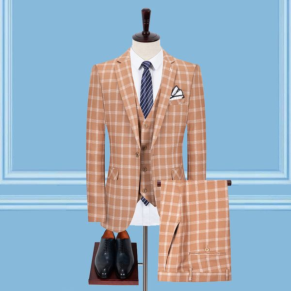 mens suit korean version of self-cultivation lattice three-piece business custom banquet dress new man suit, White;black
mens suit korean version of self-cultivation lattice three-piece business custom banquet dress new man suit, White;black