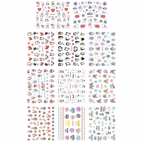 11 pcs / lot simulation self-adhesive 3d nail tattoos sticker christmas xmas penguin polar bear deer owl snow flake e897-907, Black
11 pcs / lot simulation self-adhesive 3d nail tattoos sticker christmas xmas penguin polar bear deer owl snow flake e897-907, Black