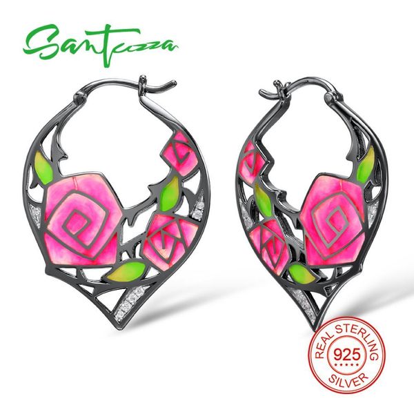 santuzza silver earrings for women 925 sterling silver rose flower dangle earrings cubic zirconia brincos fashion jewelry enamel
santuzza silver earrings for women 925 sterling silver rose flower dangle earrings cubic zirconia brincos fashion jewelry enamel