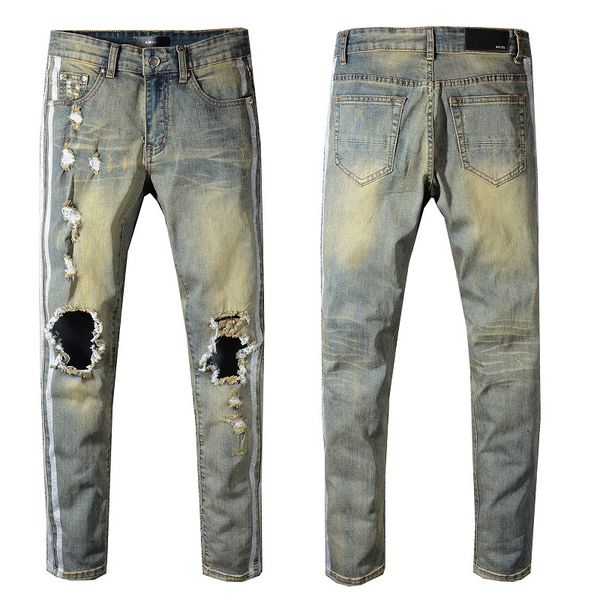Amiri jean men di tre ed ripped biker jean ca ual trou er lim fit motorcycle biker denim fa hion de igner pant hip hop men jean
Amiri jean men di tre ed ripped biker jean ca ual trou er lim fit motorcycle biker denim fa hion de igner pant hip hop men jean