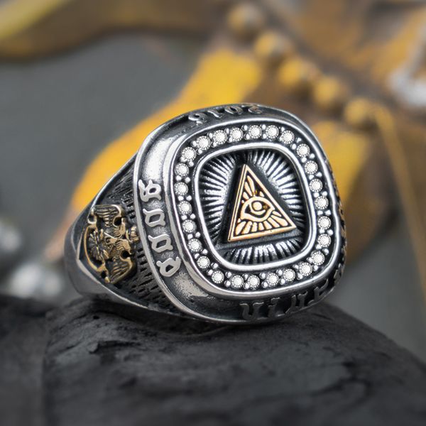 eye of providence silver rings for man vintage two head eagle fashion jewelry hippop street culture, Golden;silver
eye of providence silver rings for man vintage two head eagle fashion jewelry hippop street culture, Golden;silver
