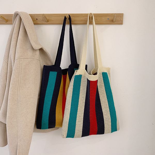 2020 new women wool knitted casual big tote bags ladies weave handbag fashion female concise shoulder bags woven shopping bag
2020 new women wool knitted casual big tote bags ladies weave handbag fashion female concise shoulder bags woven shopping bag