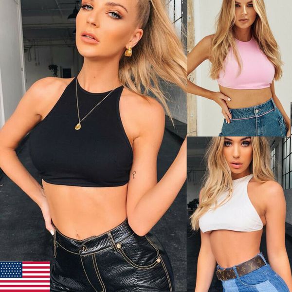 usa women casual basic solid sleeveless racerback crop shirt sleeveless backless strappy tempting charm, White
usa women casual basic solid sleeveless racerback crop shirt sleeveless backless strappy tempting charm, White