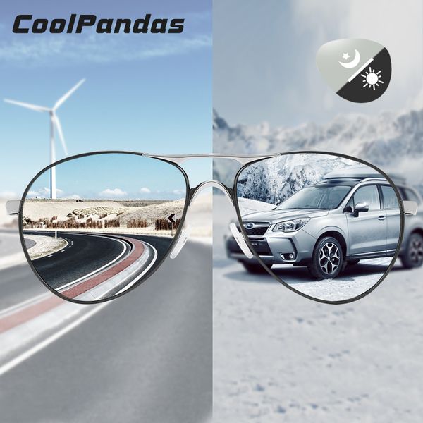 aviation pchromic sunglasses men polarized chameleon glasses male sun glasses day night vision driving eyewear, White;black
aviation pchromic sunglasses men polarized chameleon glasses male sun glasses day night vision driving eyewear, White;black
