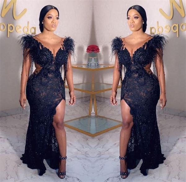 cutaway sides evening prom dresses scoop neck beading feather lace appliques cocktail party dress plus size party gowns, Black;red
cutaway sides evening prom dresses scoop neck beading feather lace appliques cocktail party dress plus size party gowns, Black;red