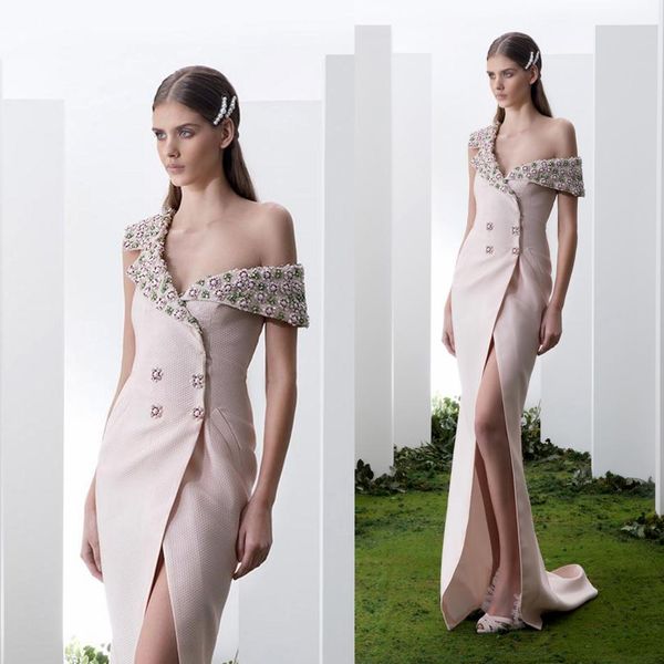 2019 beaded prom dresses high split two button girls pageant gowns one shoulder floor length women formal dresses two ways wear, Black
2019 beaded prom dresses high split two button girls pageant gowns one shoulder floor length women formal dresses two ways wear, Black