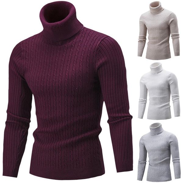 2020 winter chic men solid color turtleneck long sleeve knitted sweater bottoming top, White;black
2020 winter chic men solid color turtleneck long sleeve knitted sweater bottoming top, White;black