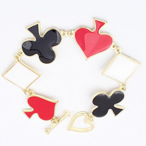 2019 jewelry fashion friendship bracelets metal poker cards spade club heart bangles for women enamel bracelet femme bileklik, Golden;silver
2019 jewelry fashion friendship bracelets metal poker cards spade club heart bangles for women enamel bracelet femme bileklik, Golden;silver