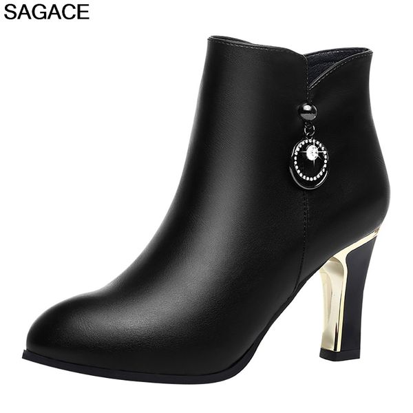 shoes woman solid color pu leather crystal back zipper square heeled pointed toe short party boots boots women zapatos de mujer, Black
shoes woman solid color pu leather crystal back zipper square heeled pointed toe short party boots boots women zapatos de mujer, Black