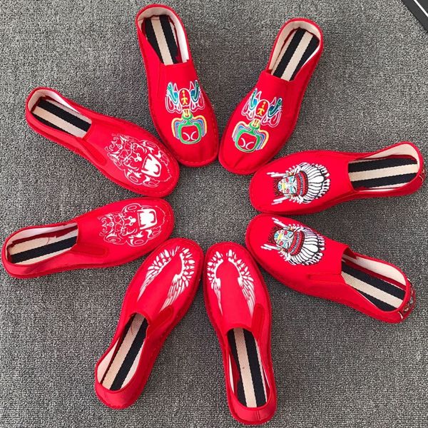 spring traditional chinese style male casual shoes embroidery print handmade cloth shoes red men loafers shoes men flat, Black
spring traditional chinese style male casual shoes embroidery print handmade cloth shoes red men loafers shoes men flat, Black